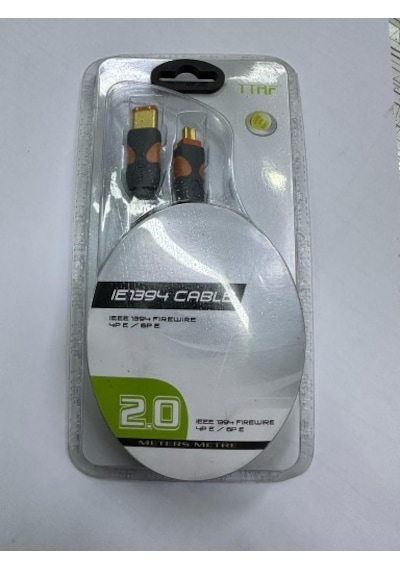 2 Metre 4 Pin 6 Pin Firewire Kablo 2 Metre 6 Pin 4 Pin Firewire Kablo