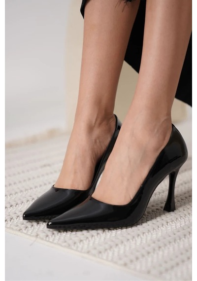 Trendella Siyah Rugan Kadın Stiletto Tr18ms03a
