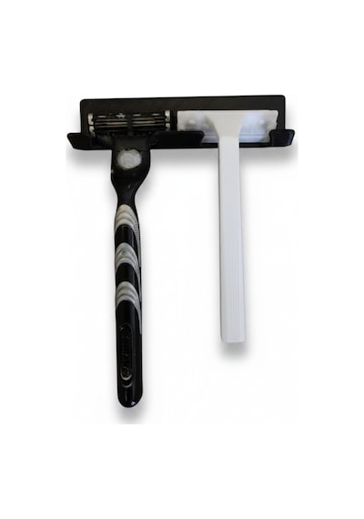 Mor Yapışkanlı Traş Bıçak Bıçağı 2 Jilet İçin Traş Bıçaklık 2li Jiletlik Banyo Organizer