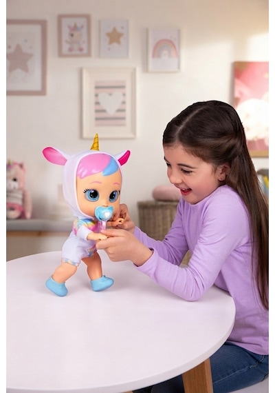 Ağlayan Bebek - İlk Adımlarını Atar Işıklı Ve Sesli Oyuncak Bebek 30 Cm Emzikli Ve Biberonlu Bebek 74936531
