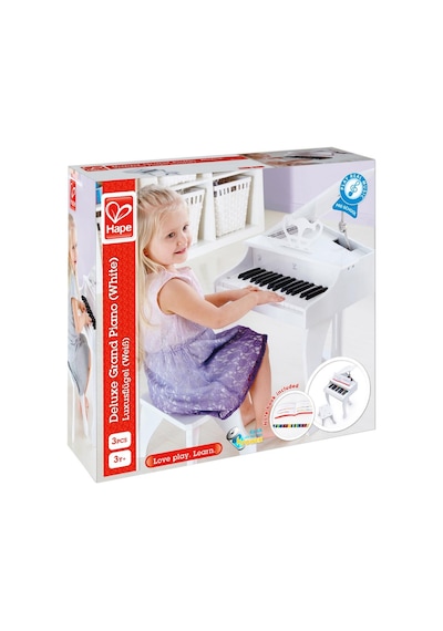 Hape Deluxe Grand Elektronik Piyano - Beyaz