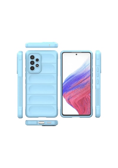 Samsung Galaxy Uyumlu A73 5g Kılıf Optimum Silikon - Sky Blue