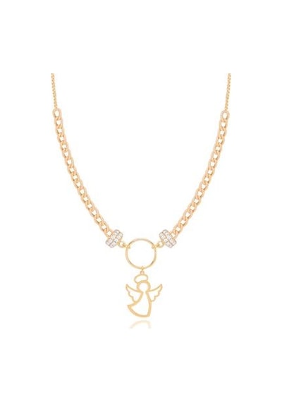 Diamond Line-Gülaylar - Sarı Altın 14 Ayar Trend Kolye N11.25337