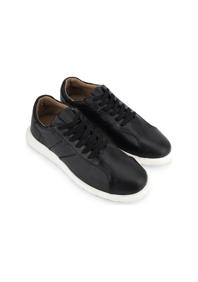 Tamer Tanca Erkek Hakiki Deri Siyah Sneakers & Spor Ayakkabı 1206 2025 Erk Ayk Y26 Sıyah Dr