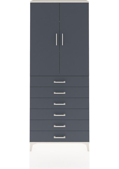 Arges Dolap 3 Raflı 6 Çekmeceli 2 Kapaklı 88x30x221 Aytaşı-an... Aytaşı