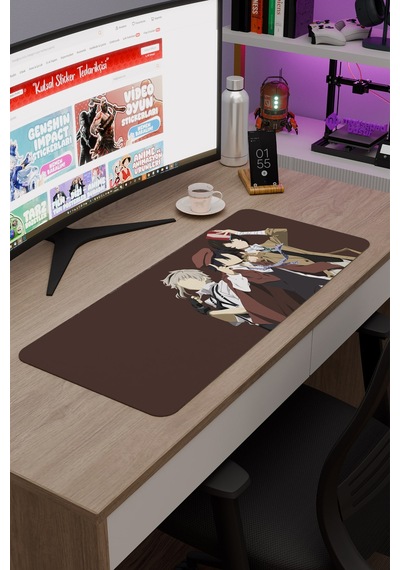 Bungou Stray Dogs Anime V1 - 70x30 Xl Gaming Kauçuk Kaymaz Taban Mouse Pad Fare Altlığı