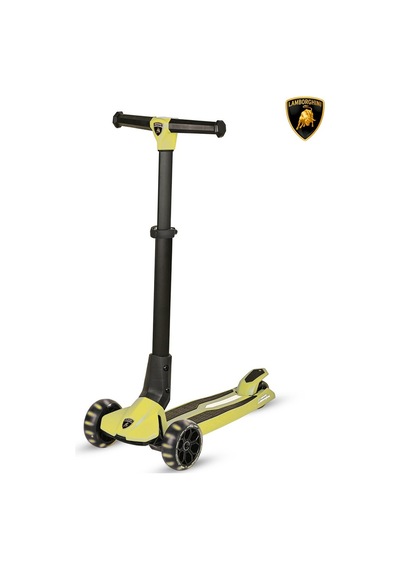 Katlanabilir 3 Tekerlekli Çocuk Scooter, Işıklı Ve Eğlenceli Açık Mavi