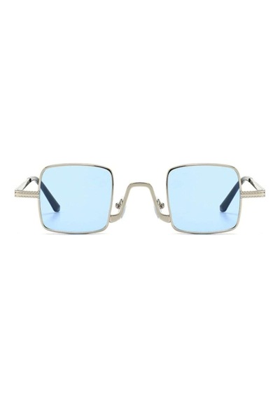 Orzo Kare Unisex Retro Güneş Gözlüğü Mavi
