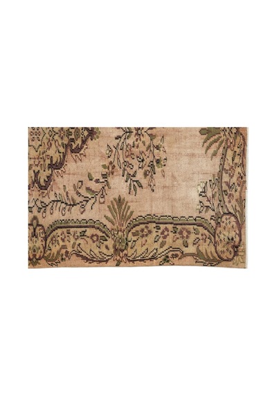 El Dokuması Vintage Yün-pamuk Naturel Halı 12829 163 X 266 Cm Çok Renkli