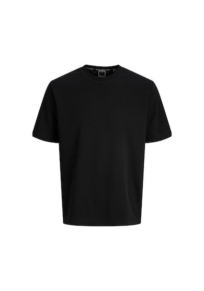 Jack & Jones Core Erkek Tişört Logo Detaylı Kısa Kollu Bisiklet Yaka Siyah