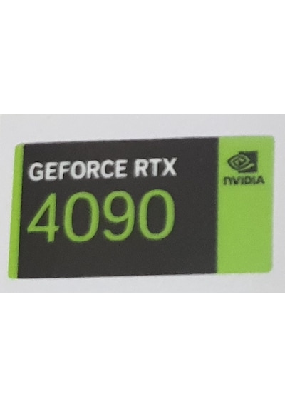 Nvidia Geforce Rtx 4090 Sticker Yatay Etiket D164