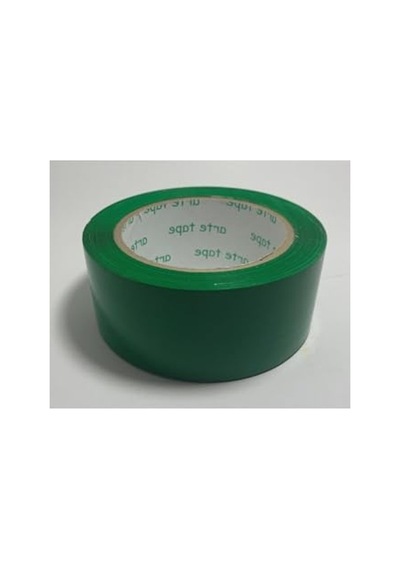 Renkli Koli Bandı, 45 Mm X 100 M Boyutunda, Yeşil Renk