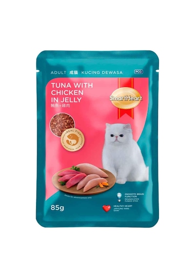 Smart Heart Kedi Konservesi Jöle İçinde Ton Balıklı Ve Tavuklu 85 Gr
