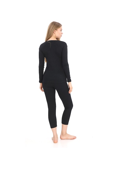 Sauna Suit Unisex Kışlık Termal Içlik, Sıcak Tutan Pamuklu Yakmayan, Termal Takım, Termal Antrasit Fanila Iclik Antrasit