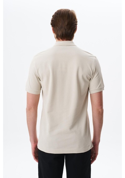 AR-MA Arma Erkek Yazı Baskılı Regular Fit % 100 Pamuk Pike Polo Yaka Tişört Y29374355802 Bej