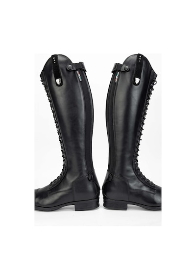 Tattini Unisex Hakiki Deri Siyah Binici Cizmesi Çizme 990 Akıta Cızme Black Siyah