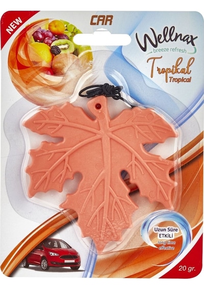 Wellnax Yaprak Oto Kokusu Ferahlatıcı Tropikal, Lavanta, Limon, Mango, Vanilya 5 Adet