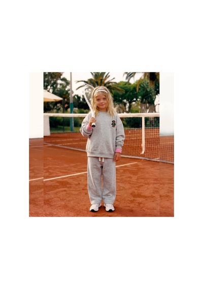 Poala Kids Gri Bear Sweatshirt