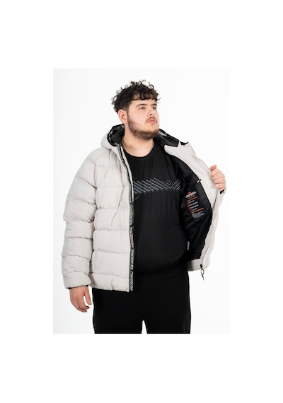 Maraton Sportswear Büyük Beden Erkek Kapşonlu Uzun Kol Basic Taş Rengi Mont 21391-taş Rengi Taş