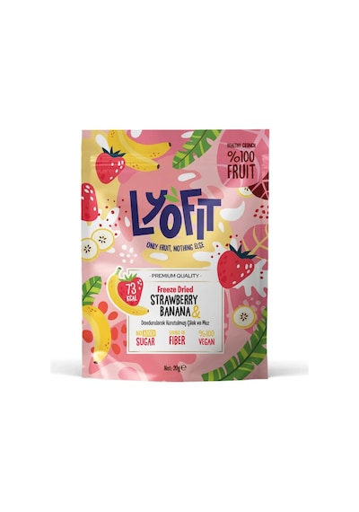 Freeze Dried Muz Çilek 20 G