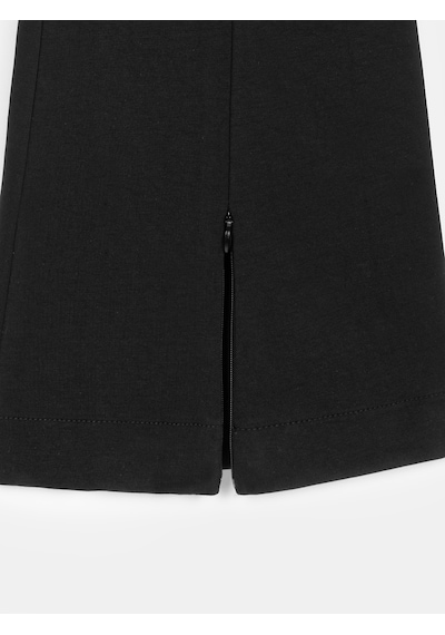 Dilvin 73037 Fermuar Detaylı Flare Pantalon-siyah
