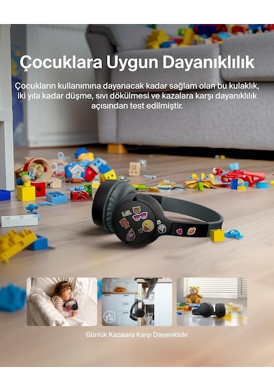 Belkin Soundform Mini Kablosuz Kulak Üstü Çocuk Kulaklığı