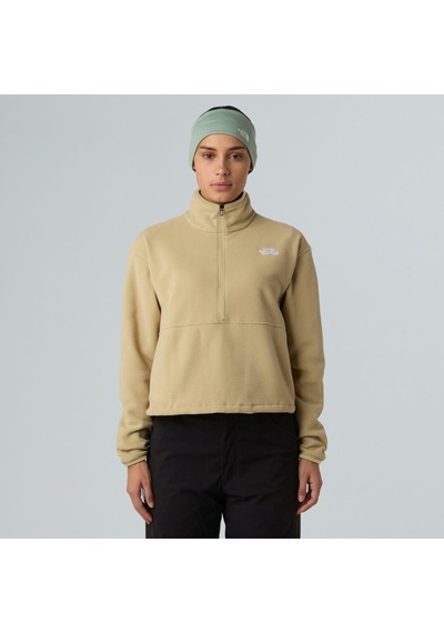 The North Face Kadın Glacier 1/2 Fermuarlı Kısa Polar Nf0a8d2clk51 Kahverengi