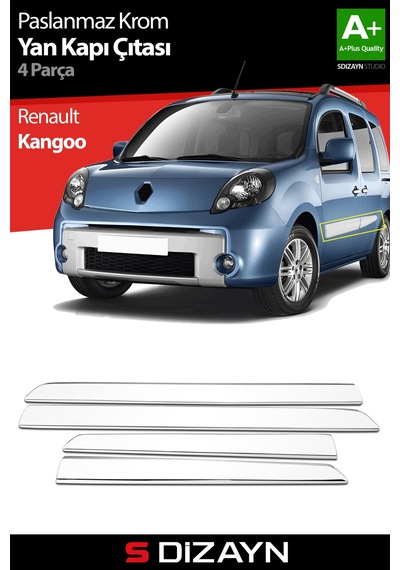 S-Dizayn Renault Kangoo Krom Yan Kapı Çıtası 4 Prç 2008-2011