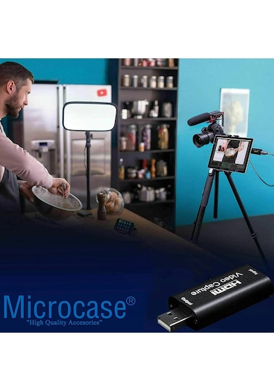Usb 2.0 Hdmı Video Capture Video Kayıt Ekran Aktarma Adaptörü - Siyah Al2623