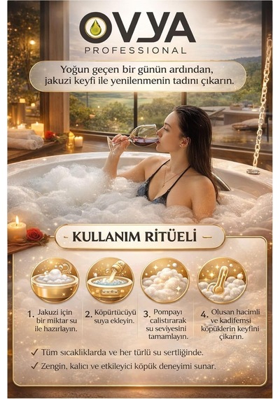 Konsantre Jakuzi Köpürtücü Banyo Köpüğü Lavanta Lotus 285 ML