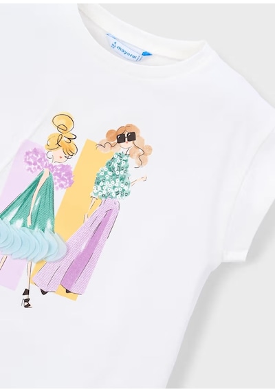 Mayoral Kız Çocuk T-shirt 3005 Lila