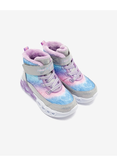 Skechers İnfinite Heart Lights - Lovin Hearts Küçük Kız Çocuk Gri Işıklı Bot 303054n Smlt Gri