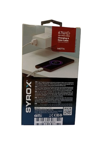 Usb To Type-c Kablo Usb-to Typc M67tk 67w Yeni Nesil Kablo 1 Adet