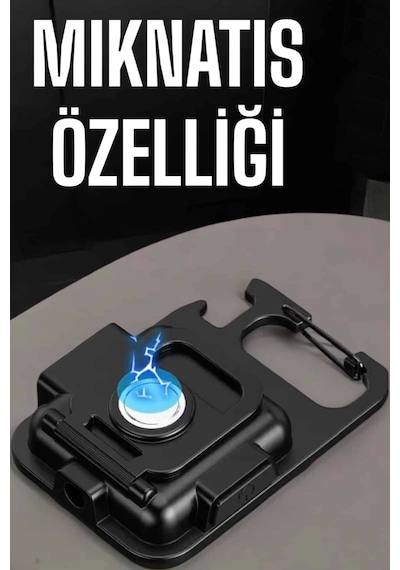 Kamp Işığı Çok Fonksiyonlu Taşınabilir Anahtarlık Kapak Açma Manyetik Özelliği Çok Renkli