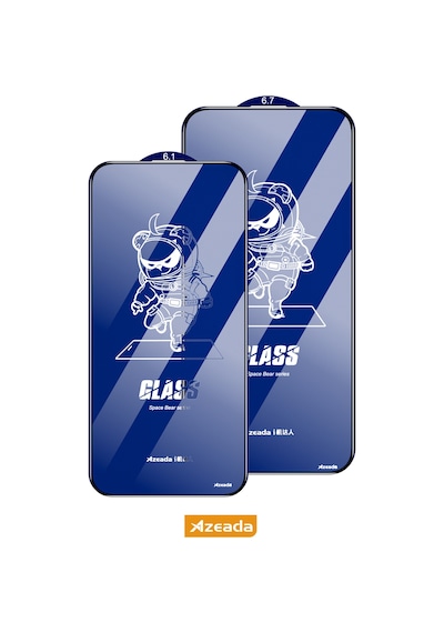 Azeada İphone 12 Pro Max Uyumlu Temperli Cam Ekran Koruyucu Hd, Çizilmez, Metal Kutu
