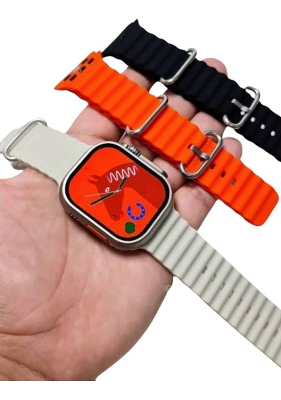 Yeni Nesil 3 Kordonlu Kol Saati 49 Mm Amoled Ekran Akıllı Saat - 15000