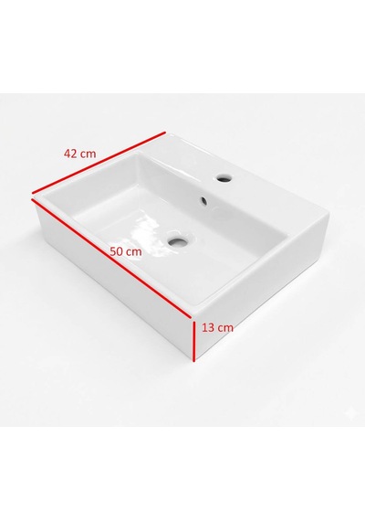 Ideal Standard - Plain Tezgah Üstü Lavabo 50x42 Cm Beyaz - Z250601-