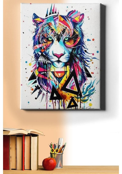 Webstyle Sayılarla Boyama Seti Kasnaklı Soyut Kaplan 60 X 75 Cm