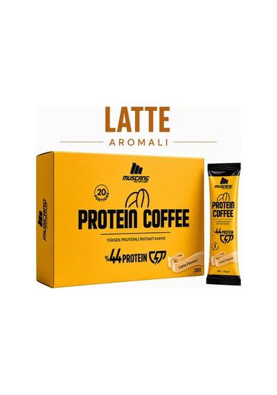 Mustang Nutrition Protein Coffee Latte Aromalı 10 Gr X 20 Servis 200 Gr Yüksek Proteinli Kahve Çözünebilir
