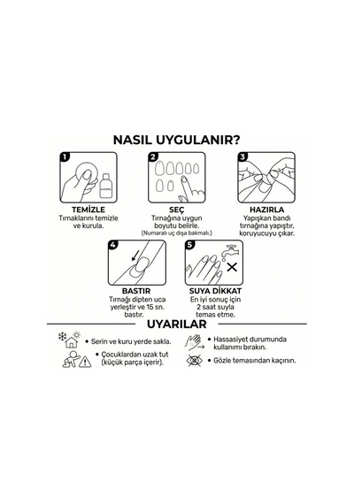 Louésse Burgundy Fade Takma Tırnak 12 Li Bordo Geçişli Taşlı Nail Set