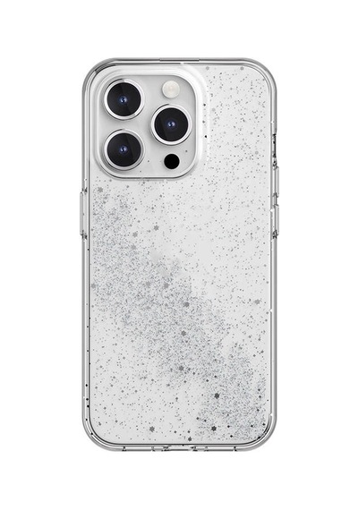 Apple Uyumlu iPhone 15 Pro Kılıf Çift Katmanlı Imd Baskılı Bumper Lisanslı Switcheasy Cosmos Comet Kapak Renksiz