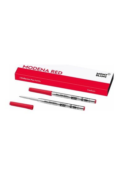 Montblanc Modena Kırmızı 2 Tükenmez Kalem Yedek 128216