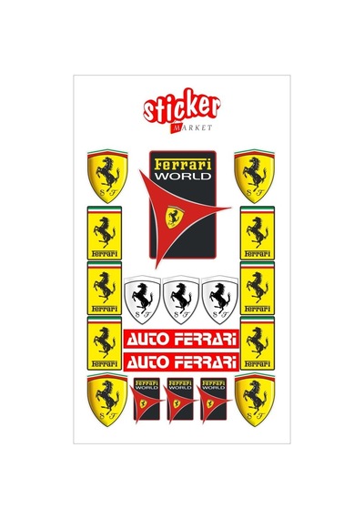 Ferrari Sticker Seti