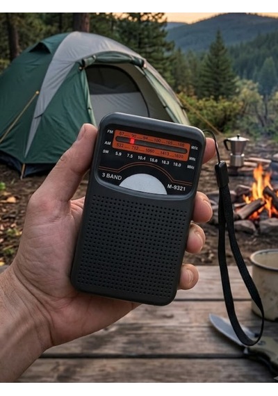 Şarjlı Cep Radyosu Fm Am Sw 3 Bant Deprem Çantası İçin Küçük El Radyosu