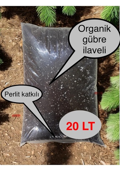 Torf 20 Lt Özel Karışımlı Perlit Ve Organik Gübre Katkılı İç Ve Dış Mekan Bitki Yetiştirme Toprağı 0