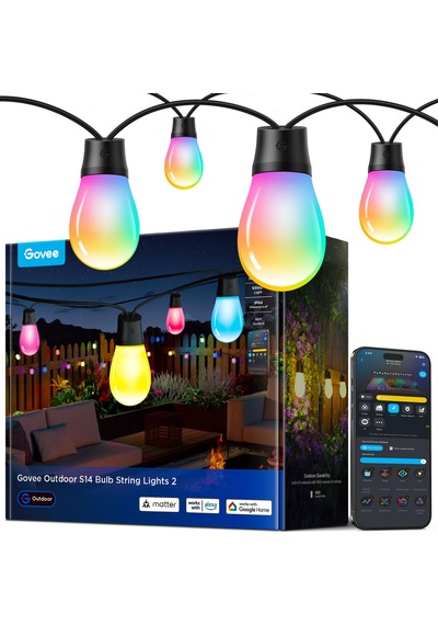 Govee Dış Mekan Peri Işıkları 30m, Rgbıcw Led Peri Işıkları, Ip66 Su Geçirmez, Alexa Ve Google Assistant İle Çalışır, Uygulama Kontrolü, 111 Sahne Modu, Balkon Bahçe Partisi Dekorasyonu İçin Dış Mekan Peri Işıkları Siyah Govee Dış Mekan Peri Işıkları 30m, Rgbıcw Led Peri Işıkları, Ip66 Su Geçirmez, Alexa Ve Google Assistant İle Çalışır, Uygulama Kontrolü, 111 Sahne Modu, Balkon Bahçe Partisi Dekorasyonu İçin Dış Mekan Peri Işıkları Siyah