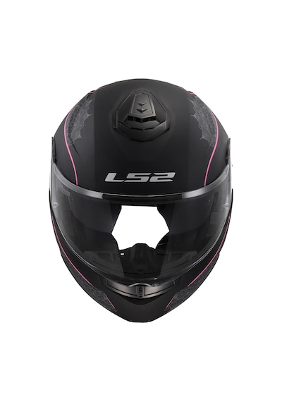 Ls2 Strobe 2 Lux Mat Siyah-pembe Kask Sıyah-pembe