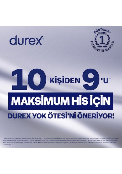 Durex Yok Ötesi Ultra Kaygan Ekstra İnce Prezervatif 20'li