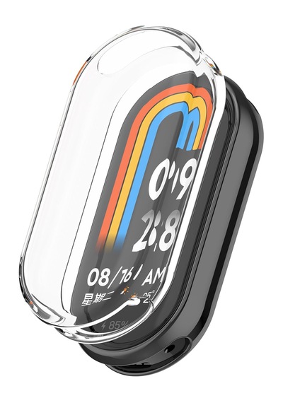 Xiaomi Mi Band 8 Mi Band 9 Şeffaf Silikon Kasa Ve Ekran Koruyucu