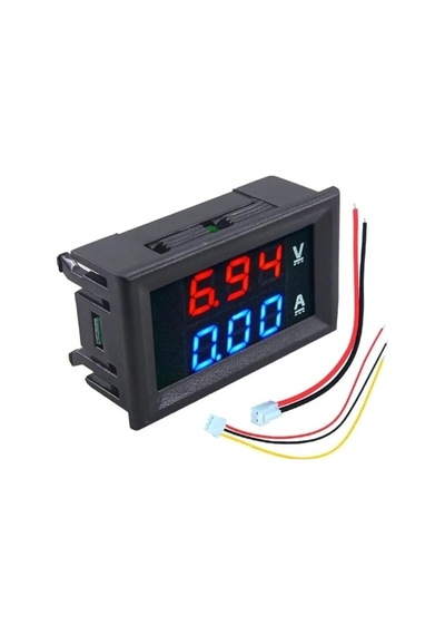 Ayrex Dijital Volt Akım Ölçer Dc 0-100v 10a Ampermetre